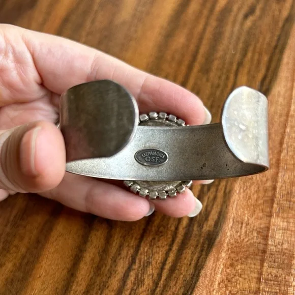 Liz Palacios S.F. Sterling Cuff Rhinestones - Picture 4 of 4